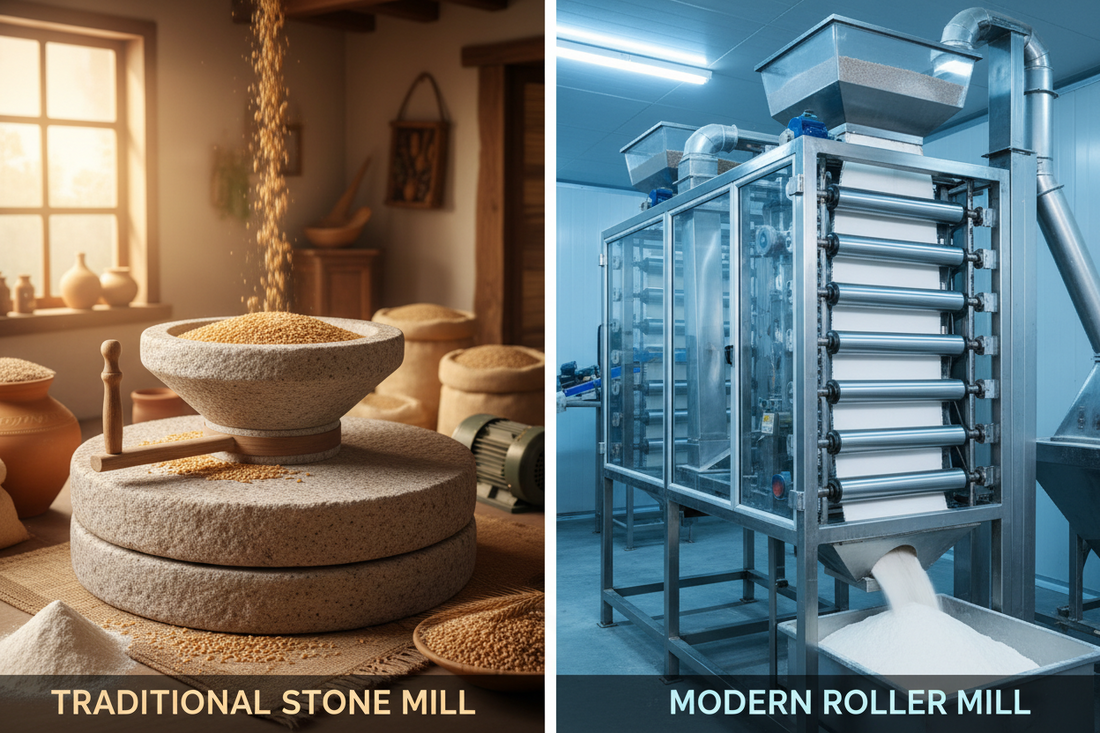 Stone Chakki Atta vs Roller Mill Flour: What's the Real Difference?