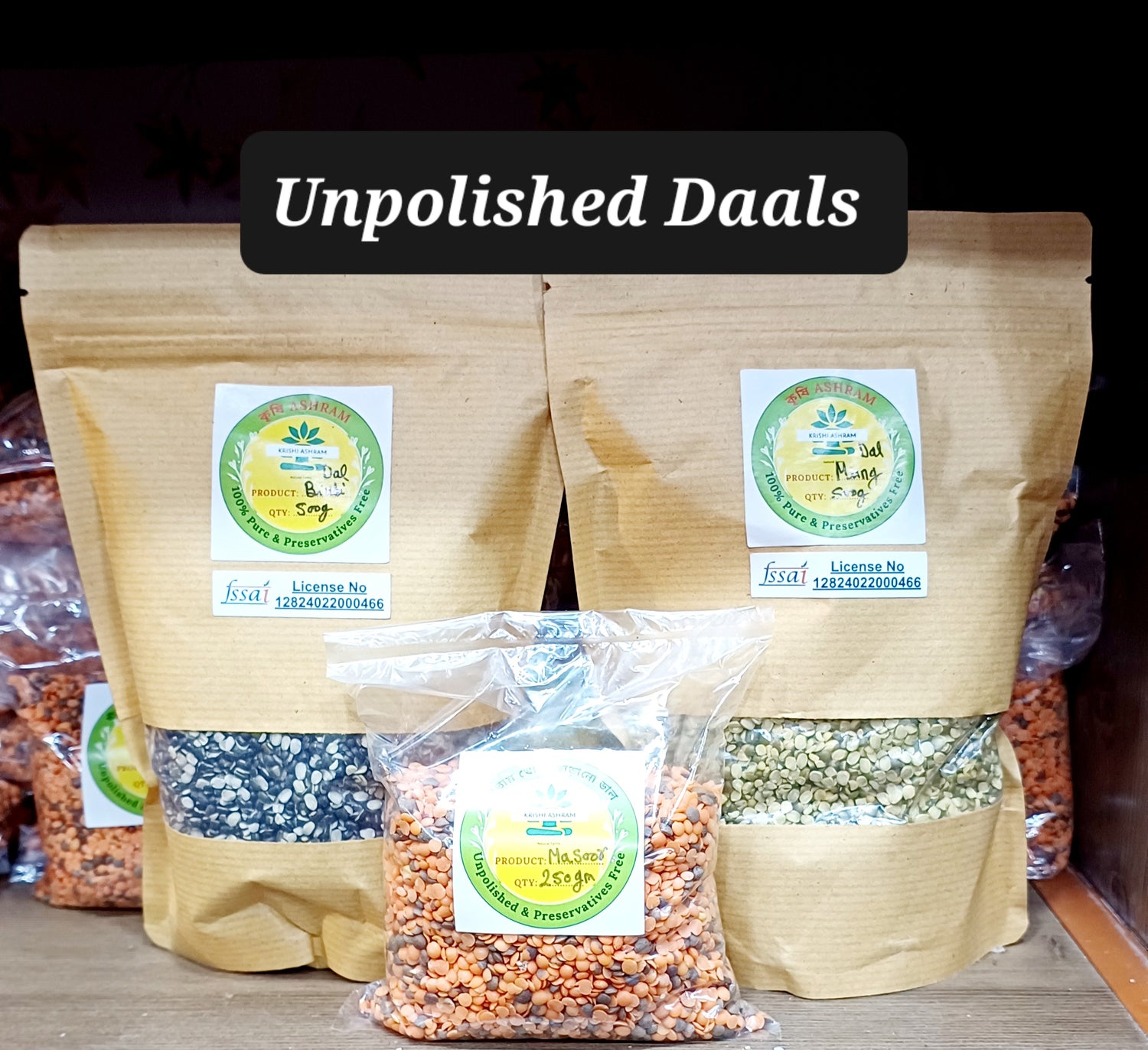 Unpolished Daals - Stone Chakki Processed